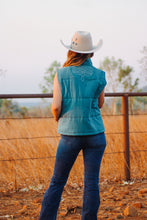 Load image into Gallery viewer, Blue  puffer vest