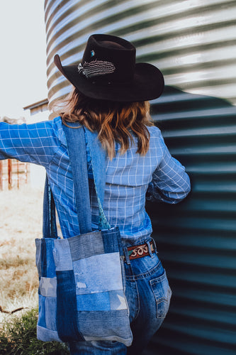 Patchwork tote bag