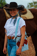 Load image into Gallery viewer, Rocking red denim bag