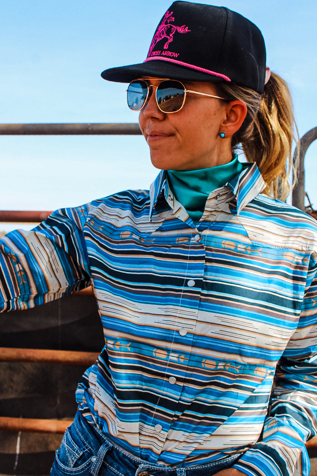 Blue sky stripes
