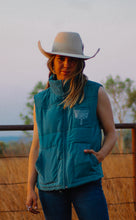 Load image into Gallery viewer, Blue  puffer vest