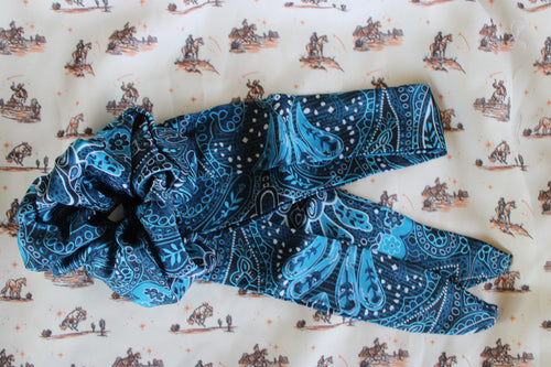 Blue paisley