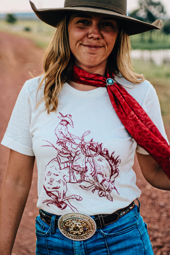 Red bronc T size small only