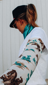 Satin neck scarf