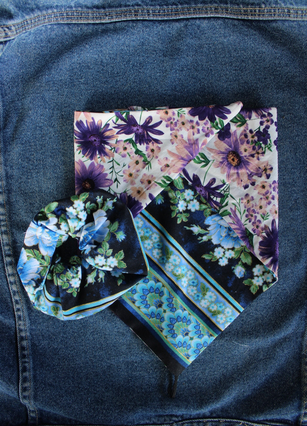 Blue and Purple floral