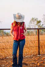Load image into Gallery viewer, Red puffer vest