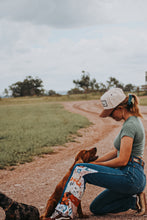 Load image into Gallery viewer, Upcycled patchwork wrangler jeans