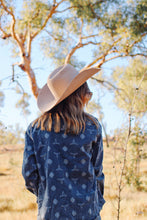 Load image into Gallery viewer, Bull skull denim arena shirt