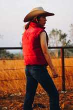 Load image into Gallery viewer, Red puffer vest