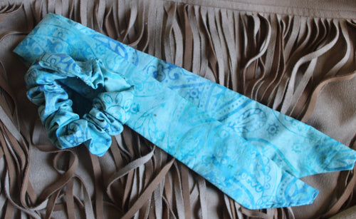 Blue paisley